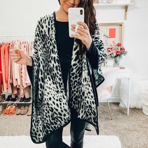 Leopard Poncho